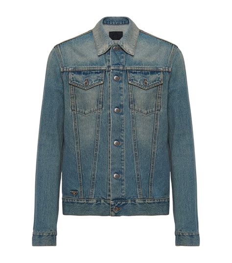 men's prada denim jacket|Prada bomber jacket for men.